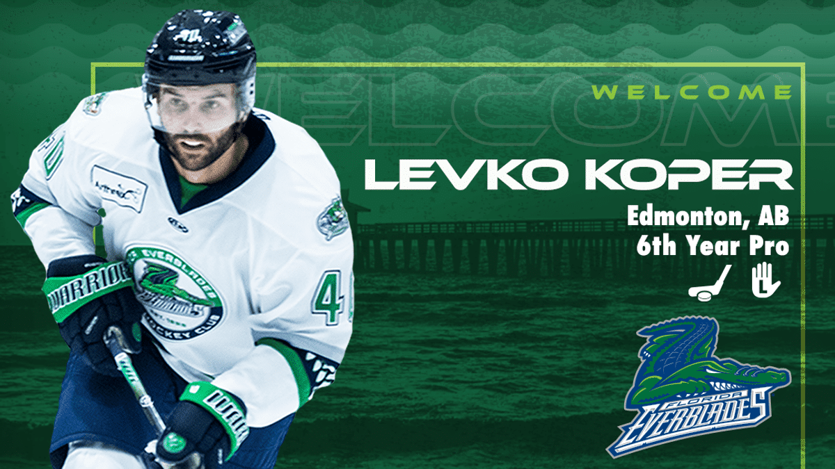 Everblades Agree to Terms with Forward Levko Koper