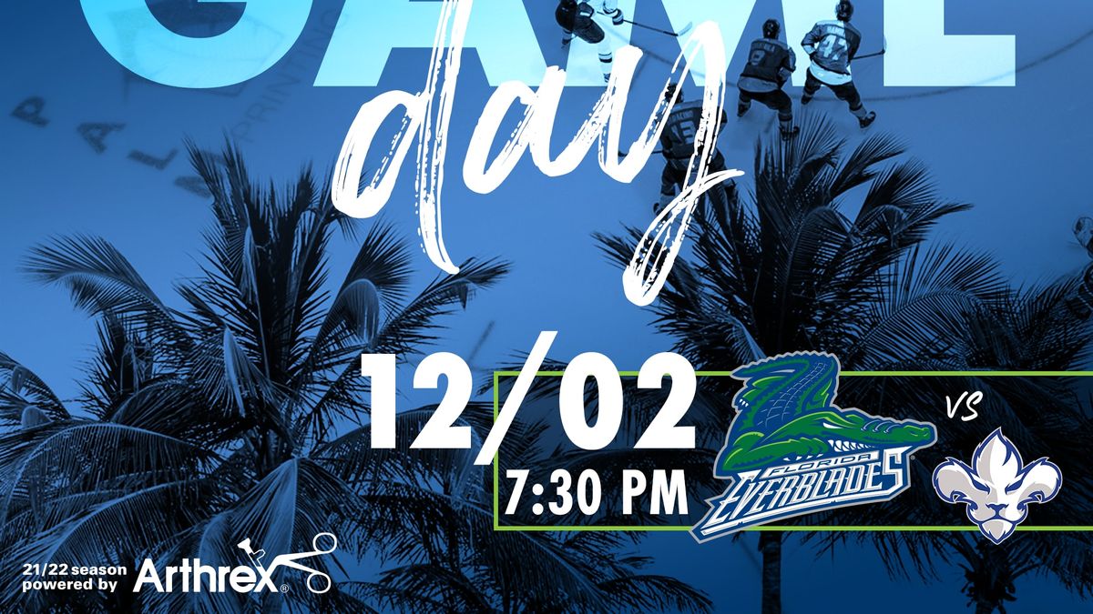 Everblades to Host Lions for Only Thursday Home Game of the Season