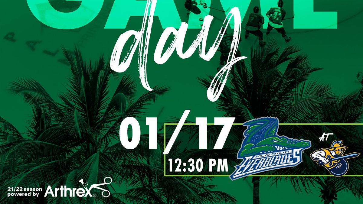 Everblades and Gladiators to Open Three-Game Week on Monday