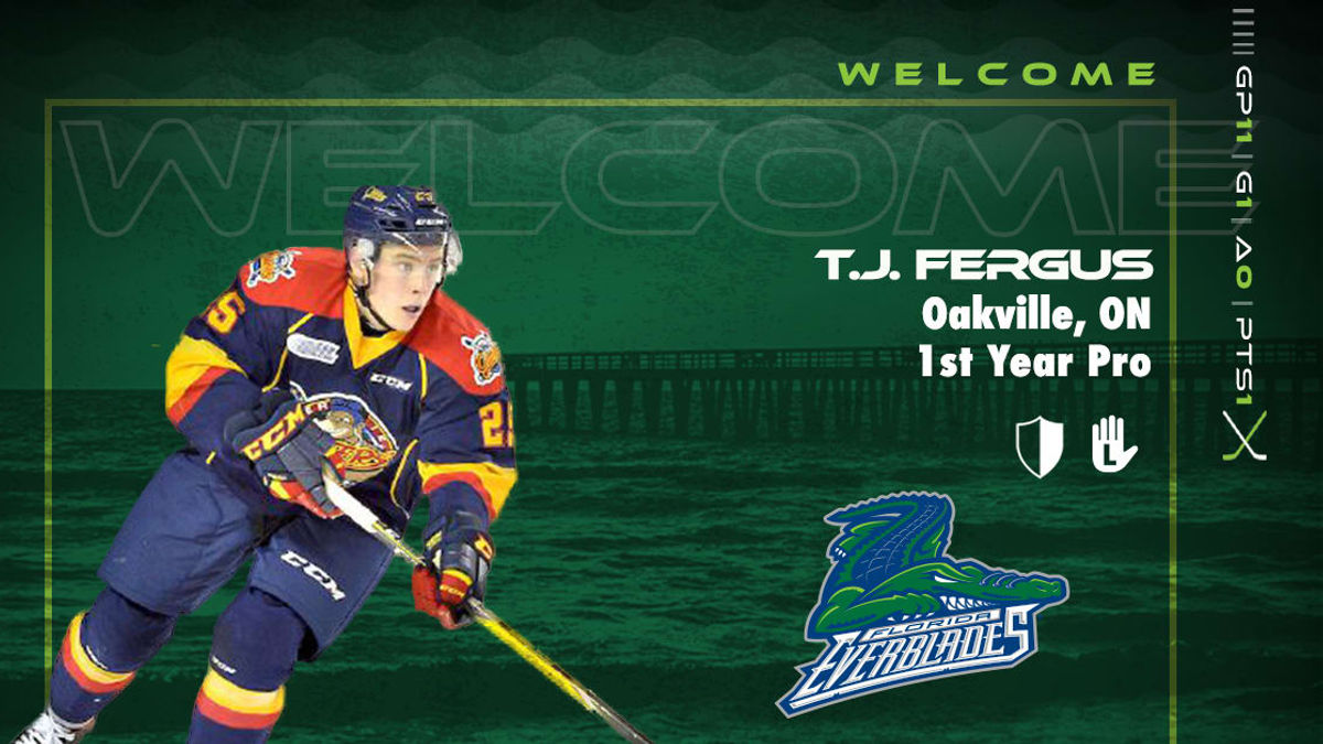 Blades Agree to Terms with Defenseman T.J. Fergus