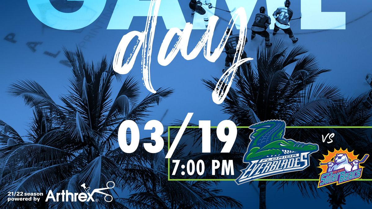 Everblades Gunning for Fourth Straight Win Over Solar Bears