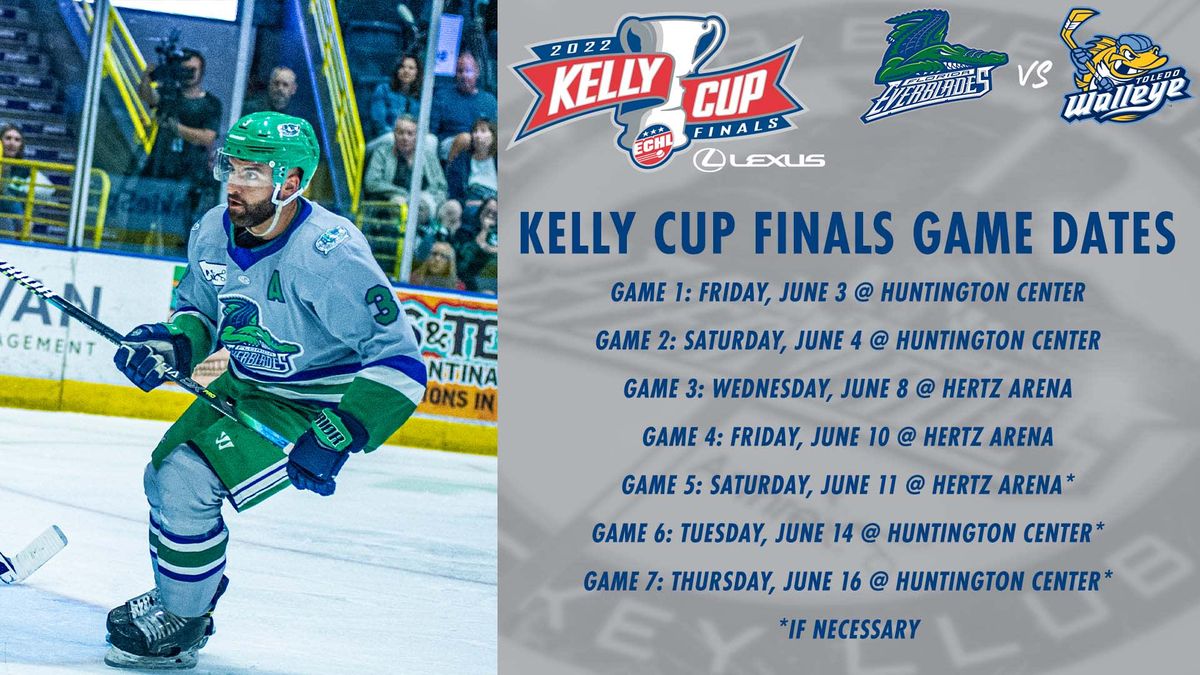 Everblades to Meet Walleye in 2022 Kelly Cup Finals