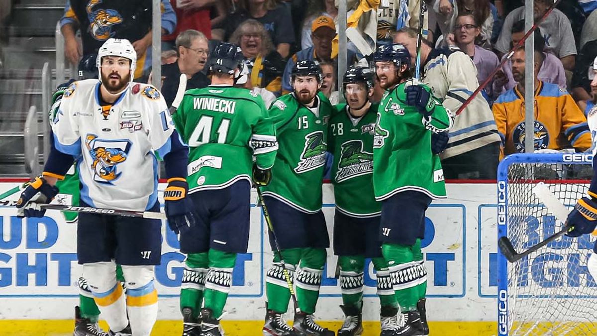 Aleardi and Johnson Lift Everblades to 3-2 Win in Kelly Cup Finals Opener