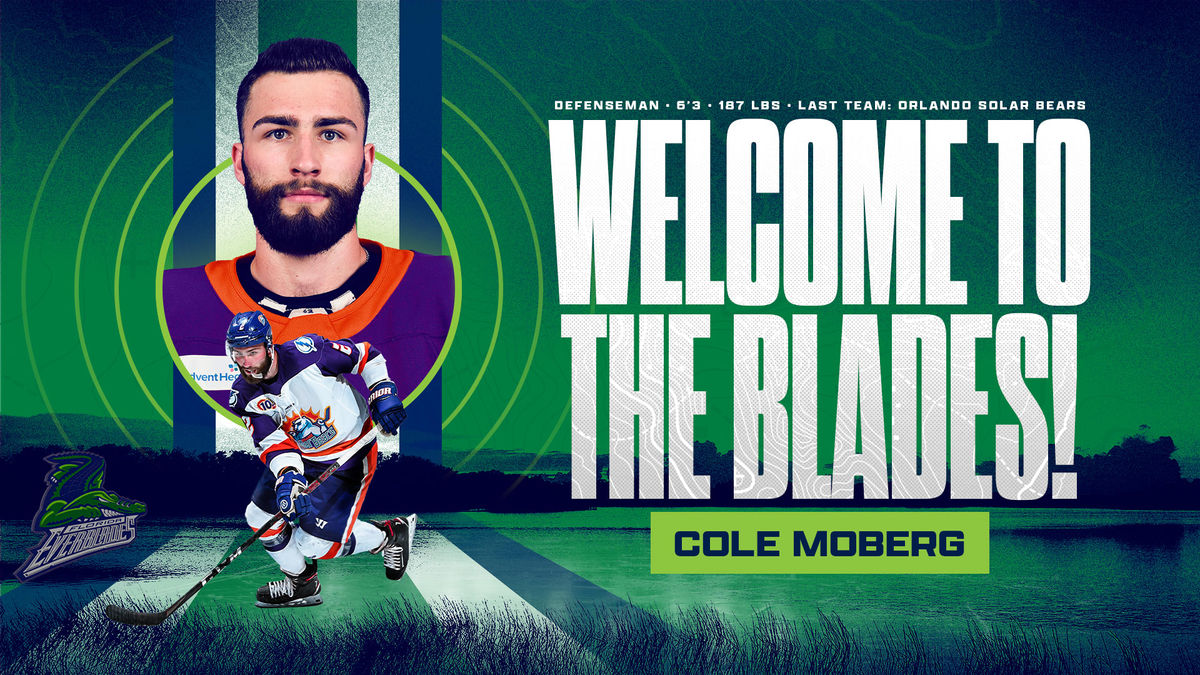 Blades Agree To Terms With Defenseman Cole Moberg