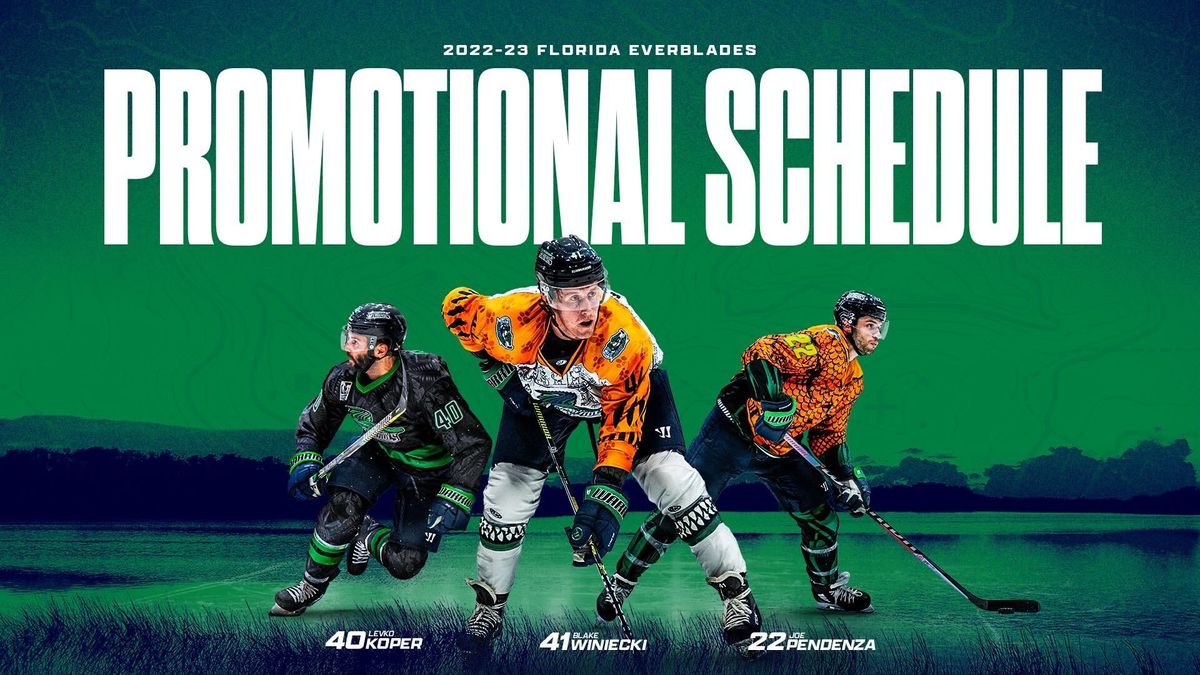 Everblades Announce 2022-23 Promotional Schedule
