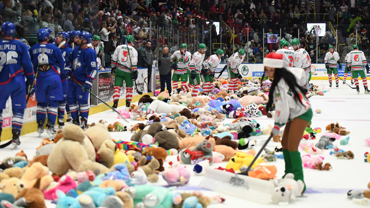 Teddy Bear Toss is Back in Action This Holiday Season
