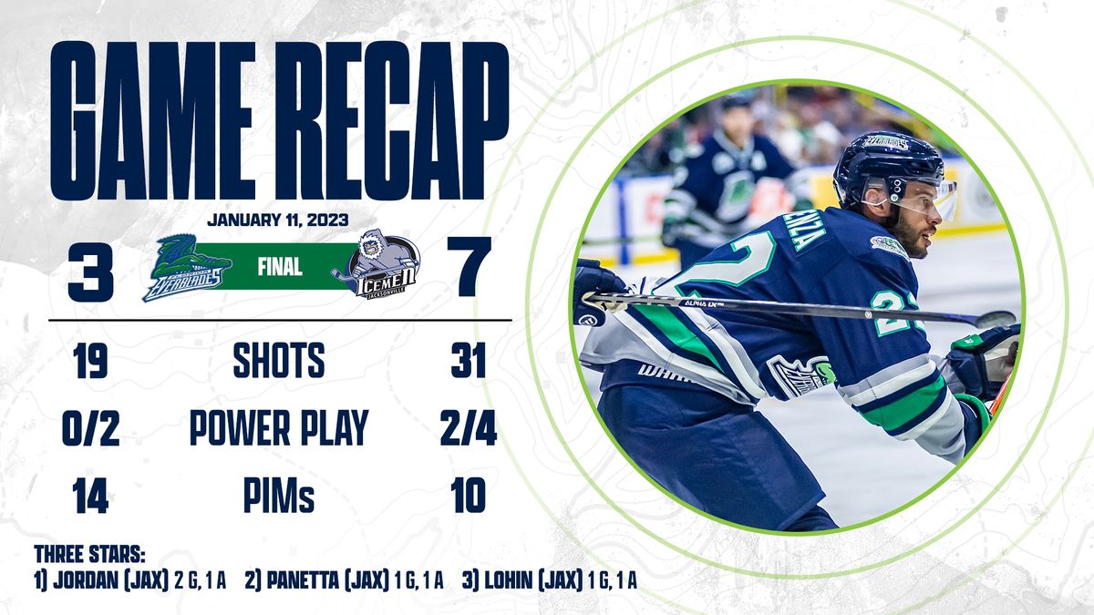 EVERBLADES TRIPPED UP IN JACKSONVILLE
