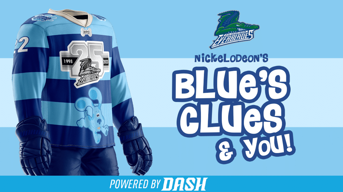 EVERBLADES TO HOLD JERSEY AUCTION FOR NICKELODEON BLUES CLUES &amp; YOU NIGHT BENEFITTING ANIMAL REFUGEE CENTER