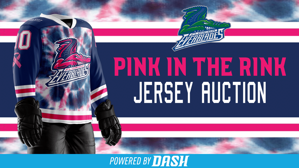EVERBLADES TO HOLD 2023 PINK IN THE RINK JERSEY AUCTION