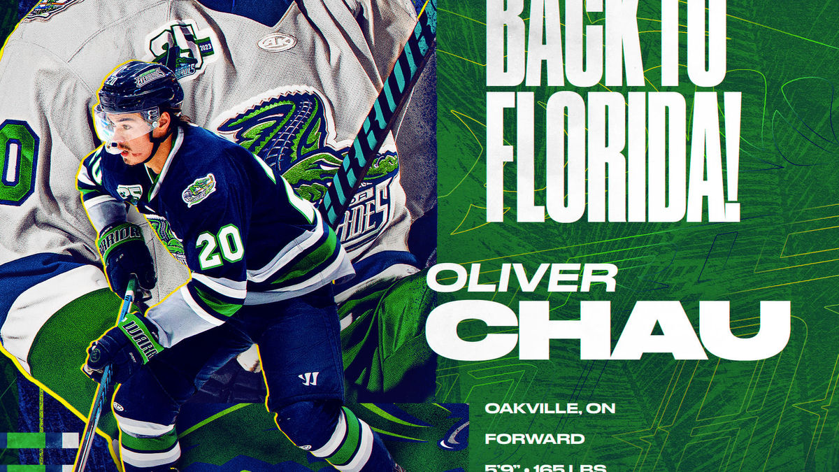 Everblades Agree To Terms With Oliver Chau