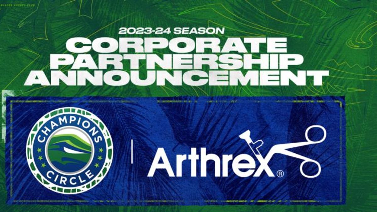 Arthrex Renews Partnership as Presenting Sponsor of the Everblades for the 2023-2024 Season