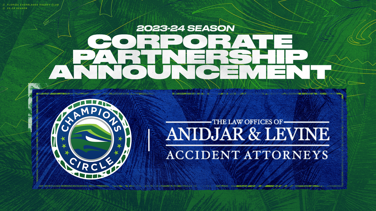 Everblades Announce Premier Partnership with The Law Offices of Anidjar and Levine, P.A.
