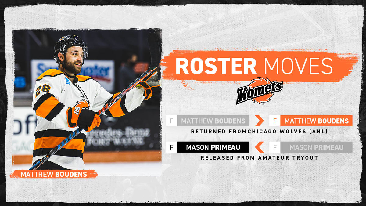 Komets announce roster moves