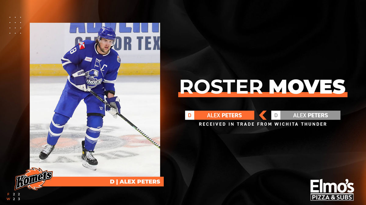 Komets acquire rights for defenseman Alex Peters