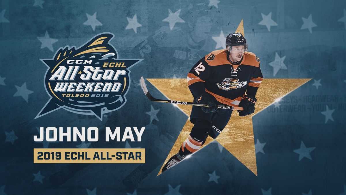 Johno May Named to Team East in 2019 CCM/ECHL All-Star Classic