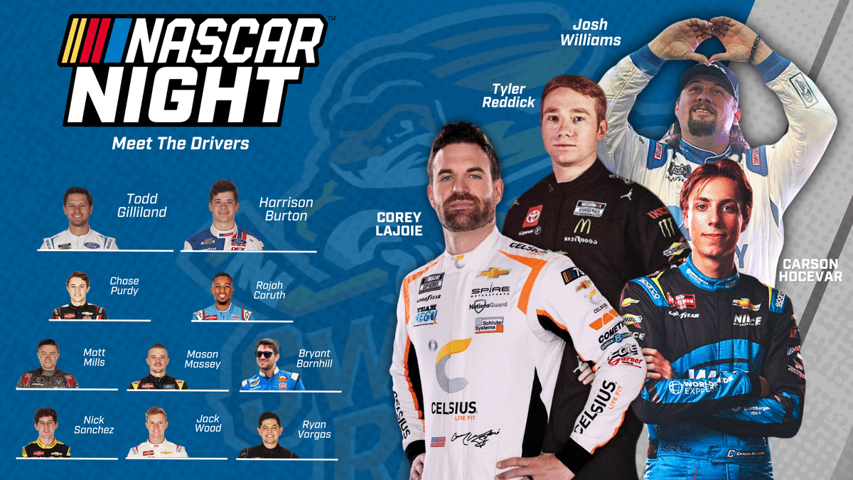 DRIVER LINEUP ANNOUNCED FOR “NASCAR NIGHT”