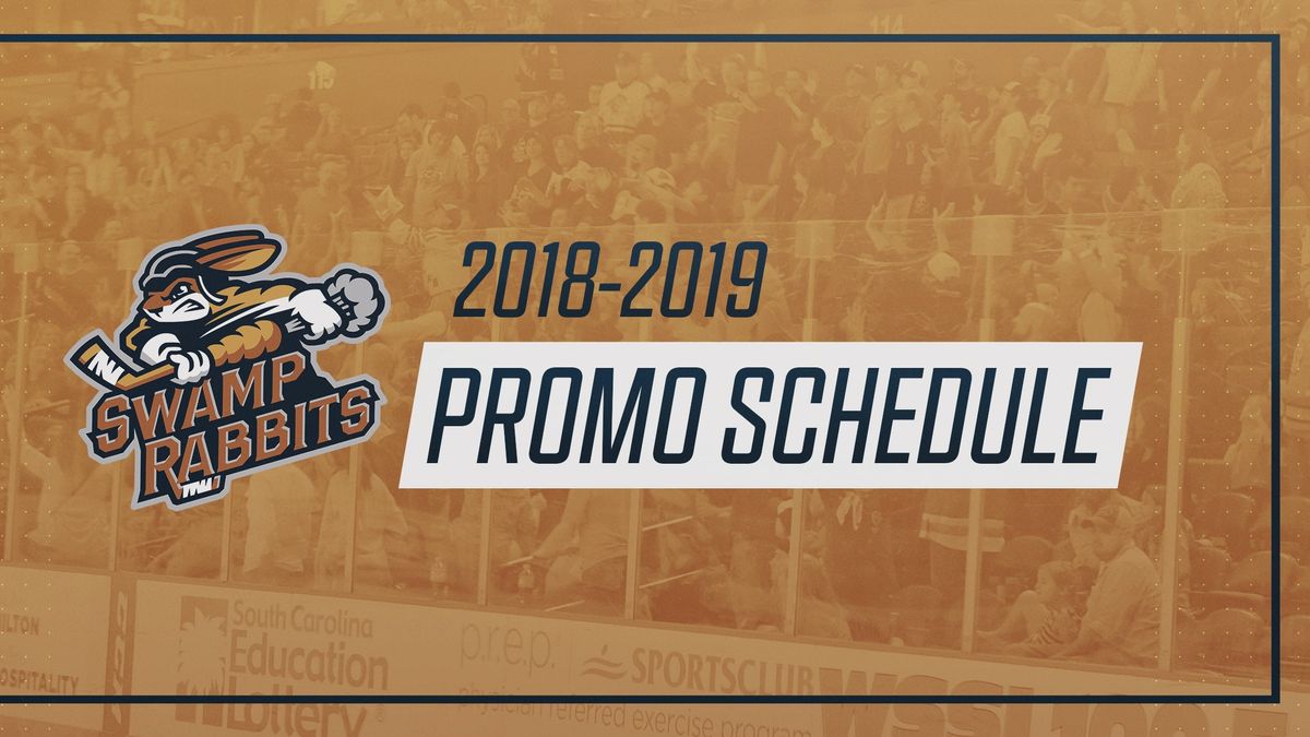 Swamp Rabbits Release Promotional Schedule