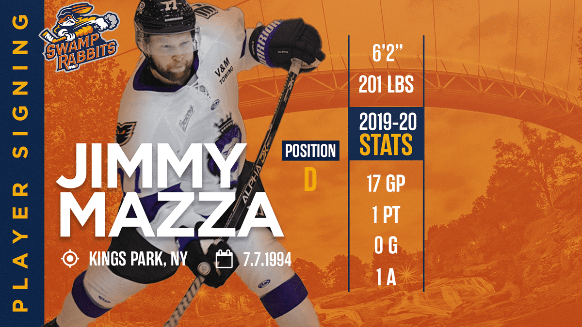 Defenseman Jimmy Mazza Inks Deal With Greenville