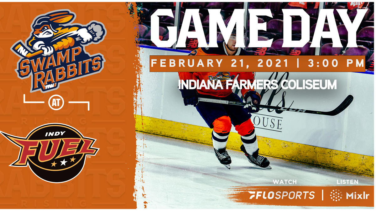 GAME PREVIEW (2/21/2021): SWAMP RABBITS at FUEL, 3:05 PM