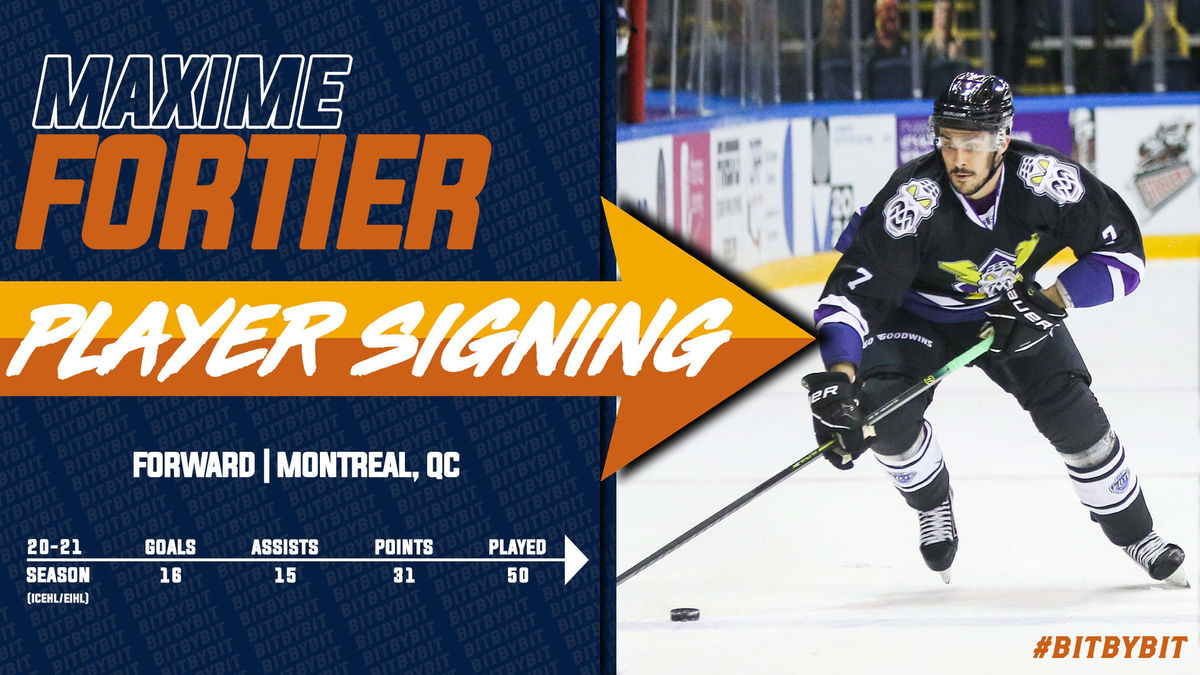 SWAMP RABBITS ADD FORTIER TO OFFENSE FOR 21-22