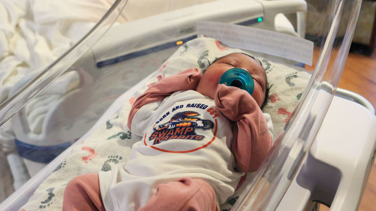 SWAMP RABBITS, BON SECOURS PARTNER WITH GERBER CHILDRENSWEAR FOR THE BORN AND RAISED 864 PROGRAM, WELCOMING NEWBORNS TO THE SWAMP RABBITS FAMILY
