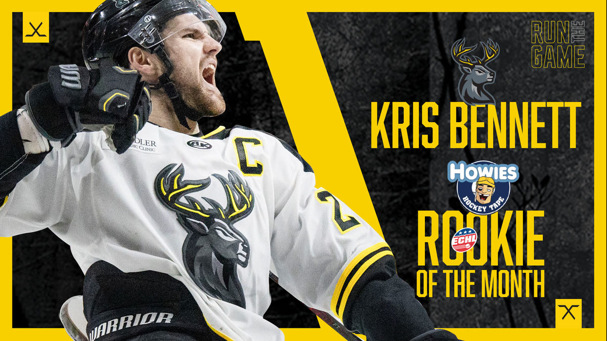 Kris Bennett named Howies Hockey Tape Rookie of the Month