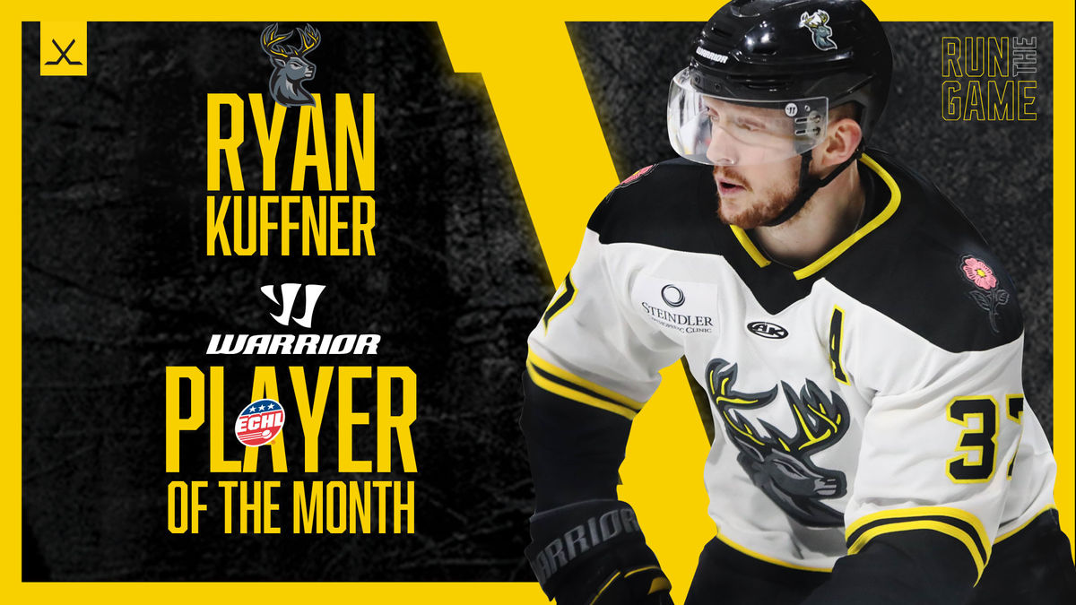 Ryan Kuffner named Warrior Hockey Player of the Month