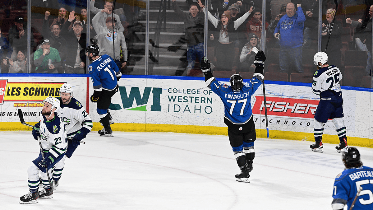 Justin Ducharme Scores Power-Play Goal With 17 Seconds Left Giving Idaho a 5-4 Win