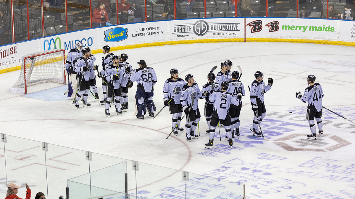 THREE GOALS IN 85 SECONDS DURING THIRD PERIOD LIFT IDAHO TO COME FROM BEHIND WIN
