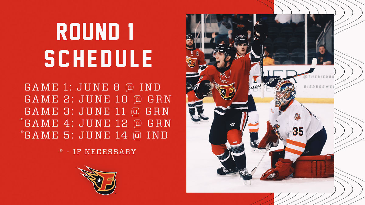 Indy and Greenville Set to Face-off in Round 1 of Kelly Cup Playoffs