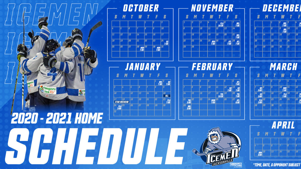 Icemen Announce 2020-2021 Home Schedule
