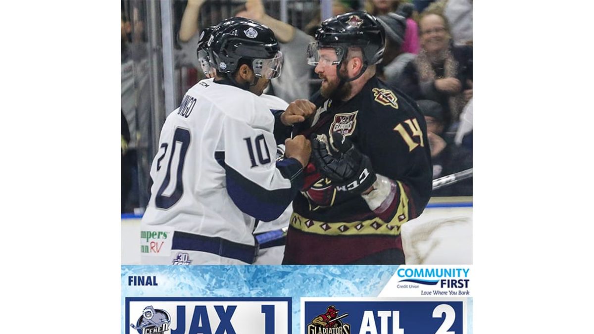 Gladiators Rally in Third Period to Defeat Icemen