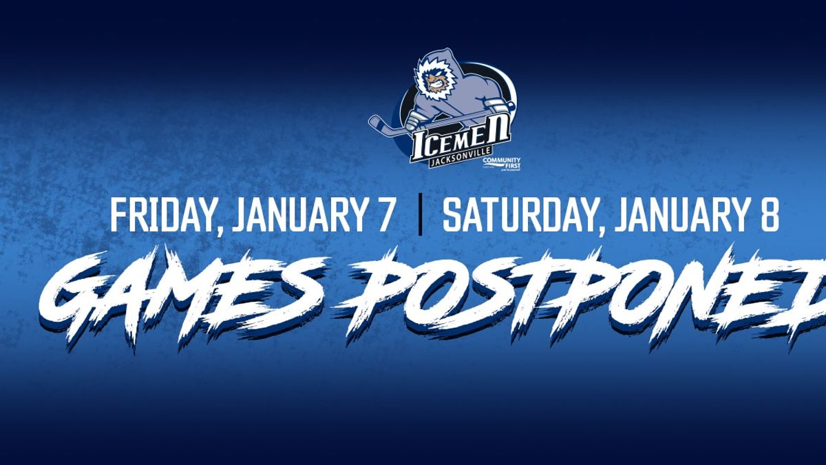 Icemen&#039;s Games at Norfolk on Friday &amp; Saturday Postponed