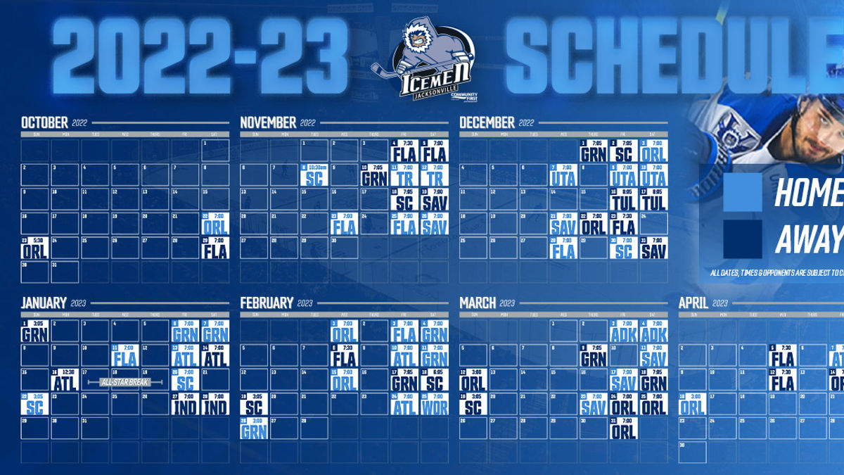 Icemen Announce Game Schedule for 2022-2023 Regular Season