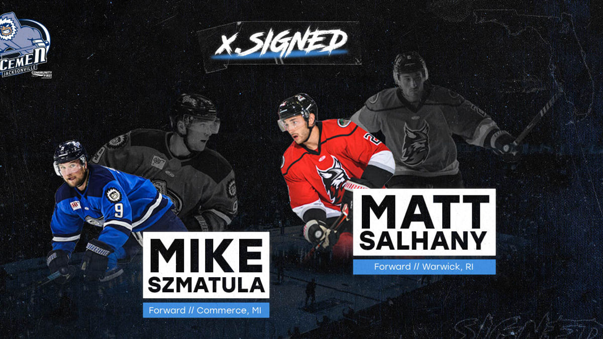 Forward Mike Szmatula Returns; Icemen Add Matt Salhany