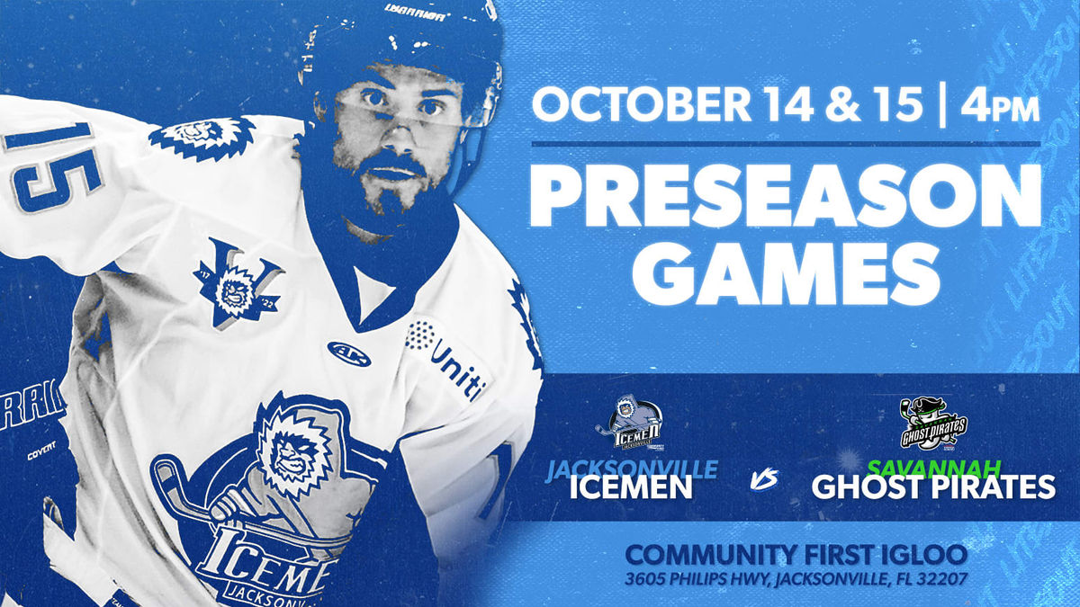 Icemen Announce a Pair of Preseason Games with Savannah