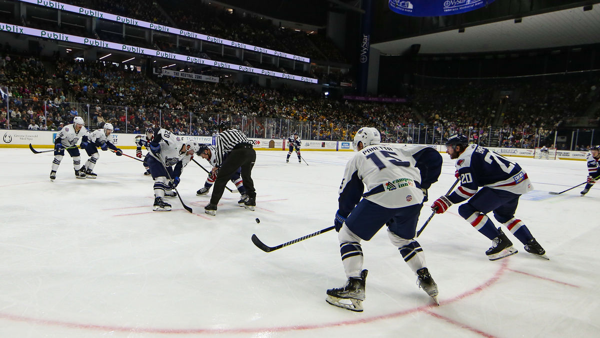 Icemen Earn a Point in Front of Record Crowd of 14,072