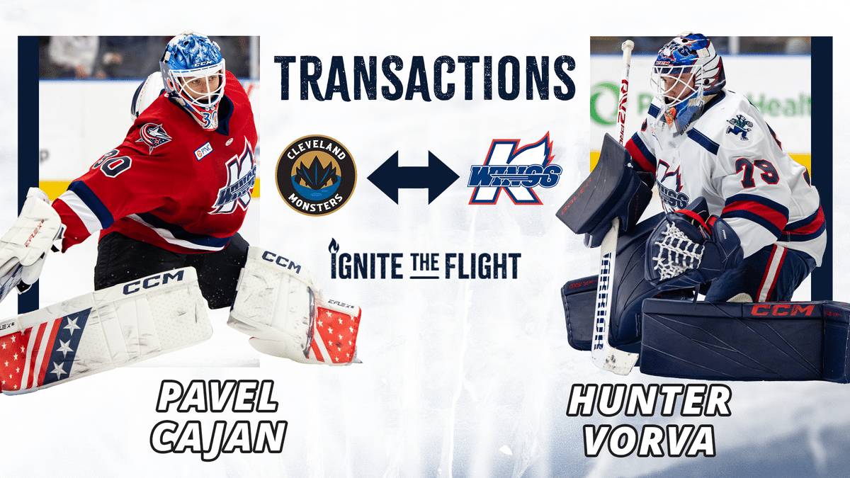 K-WINGS’ VORVA SIGNS WITH MONSTERS (AHL), CAJAN ASSIGNED ON LOAN