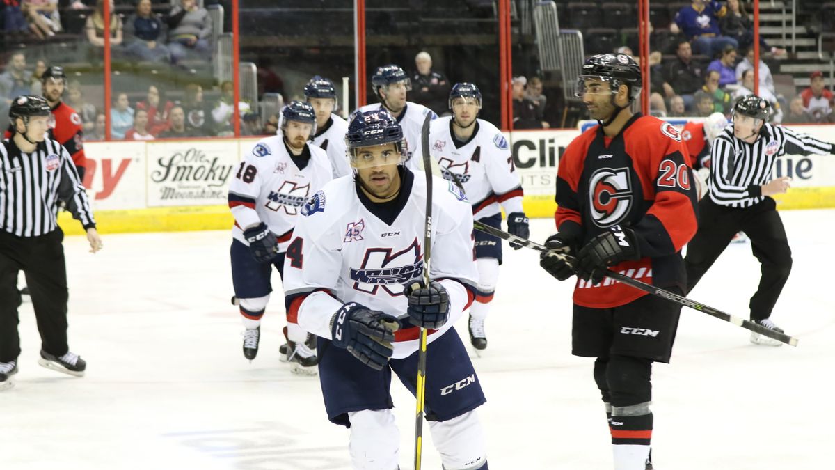 THOMAS SCORES TWICE AS K-WINGS FALL 7-4 IN GAME ONE