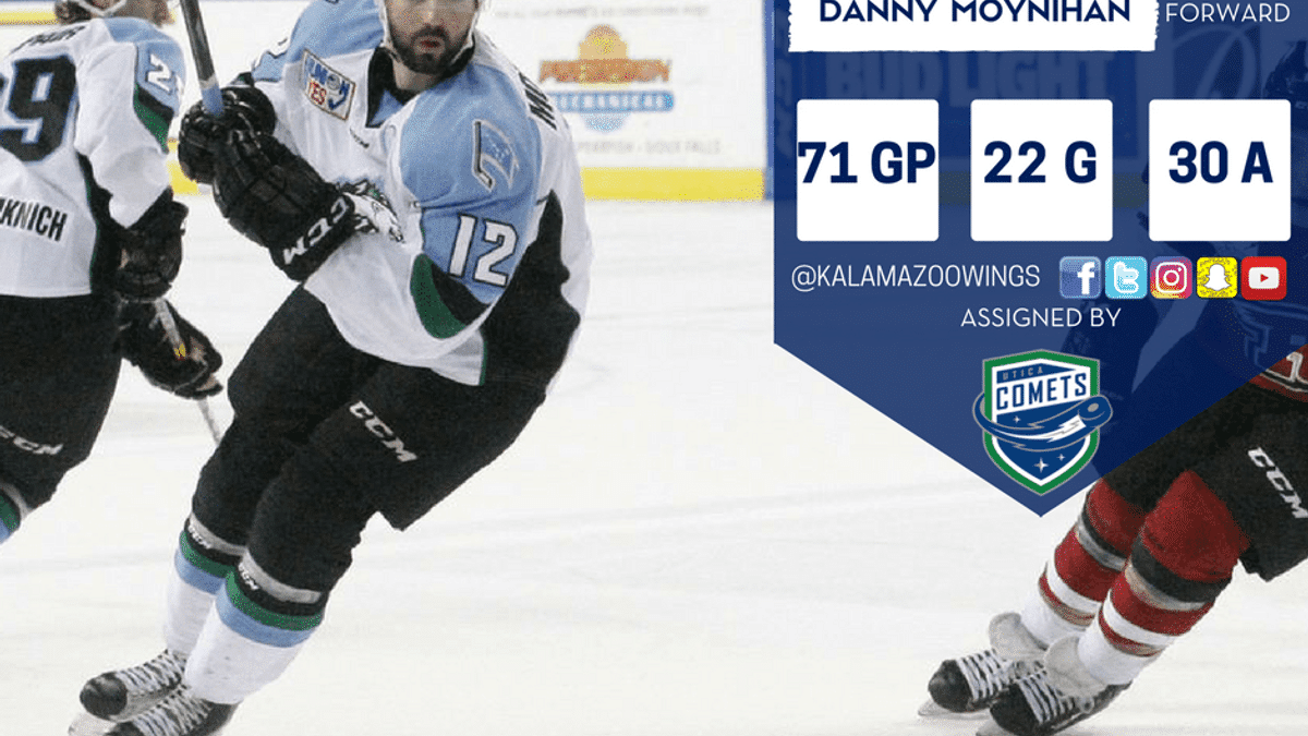 50-point scorer Danny Moynihan assigned to Wings