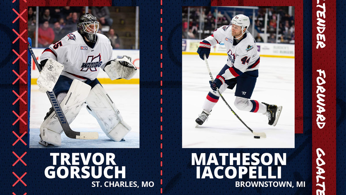 K-WINGS RE-SIGN WESTERN MICHIGAN’S TREVOR GORSUCH &amp; MATHESON IACOPELLI