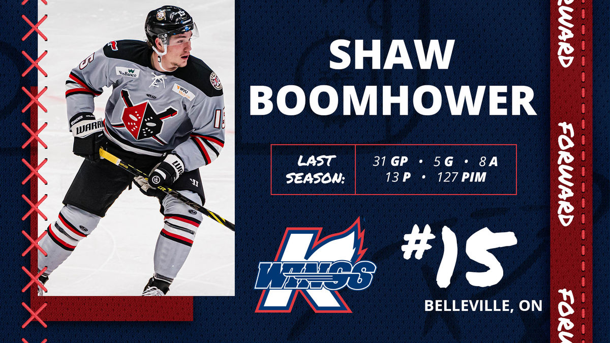 K-WINGS SIGN FORWARD SHAW BOOMHOWER