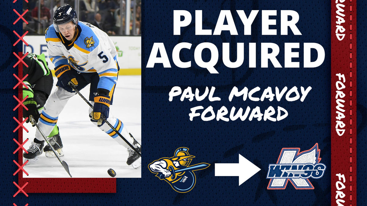 K-WINGS ACQUIRE FORWARD PAUL MCAVOY FROM GLADIATORS