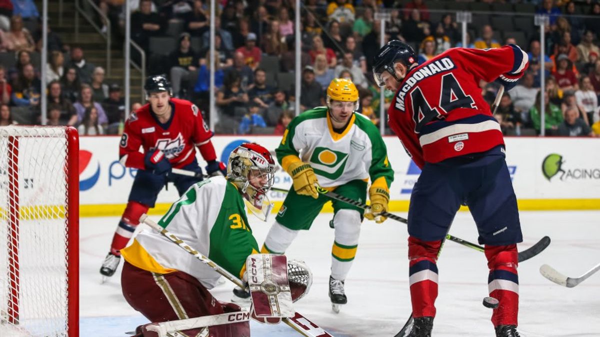 K-WINGS KNOTCH TRIO IN 2ND, WALLEYE SURGE BACK AT HOME
