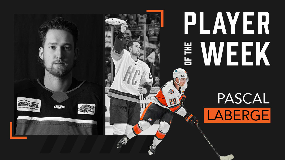 Pascal Laberge Named ECHL Player of the Week