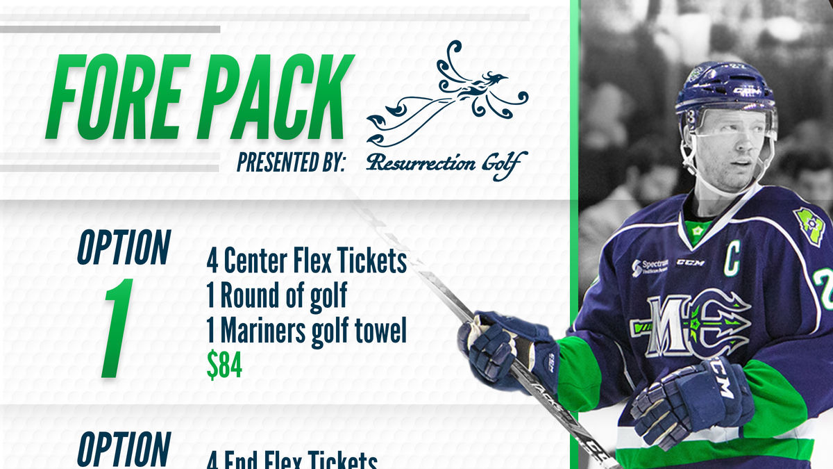 MARINERS AND RESURRECTION GOLF ANNOUNCE “FORE PACK”