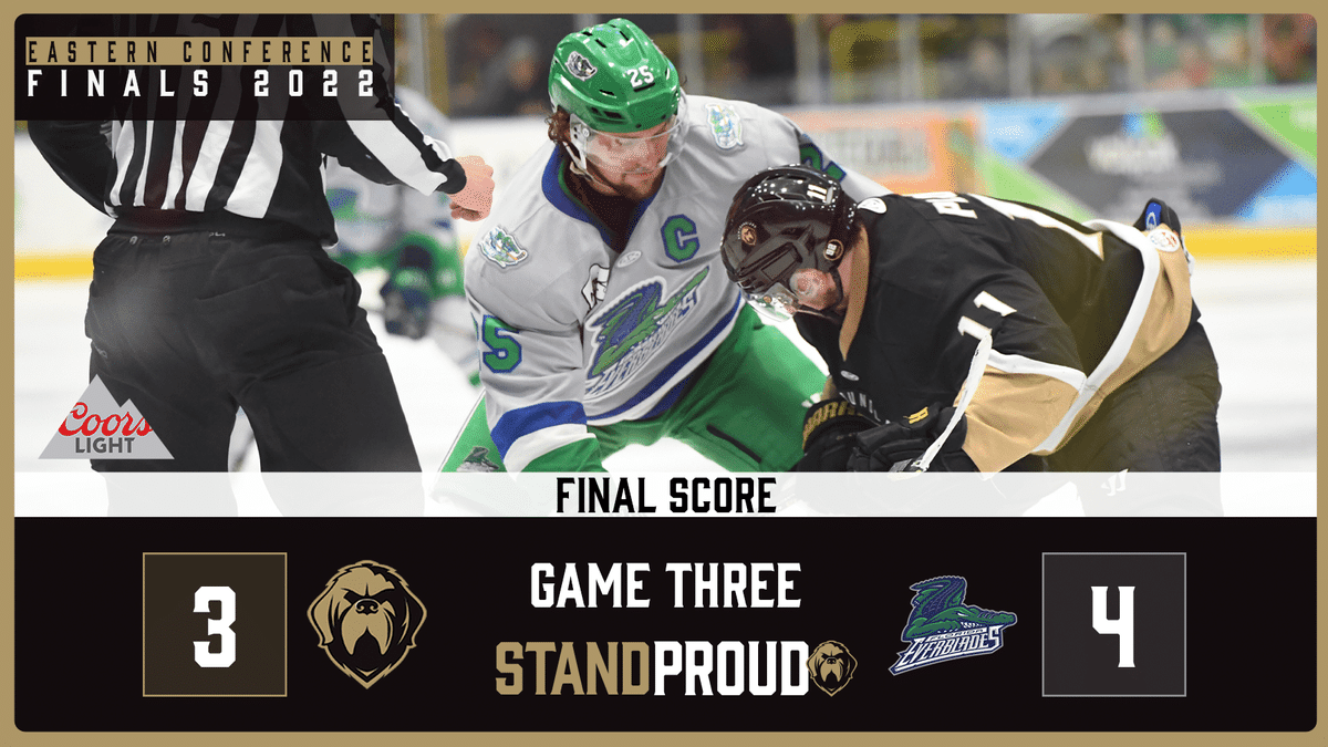 RECAP | GROWLERS DROP GAME 3 IN 4-3 LOSS TO EVERBLADES