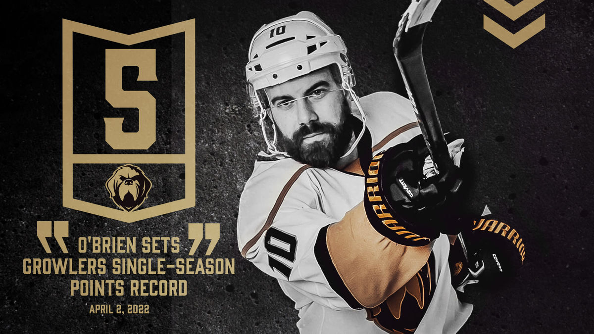 TOP 10 MOMENTS OF 2021-22 — #5: O&#039;BRIEN SETS GROWLERS SINGLE-SEASON POINTS RECORD