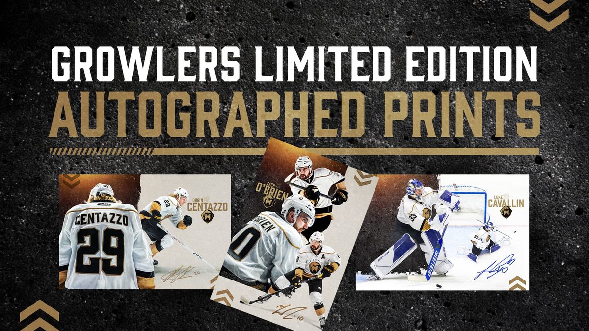Growlers Launch Limited Edition Autographed Prints