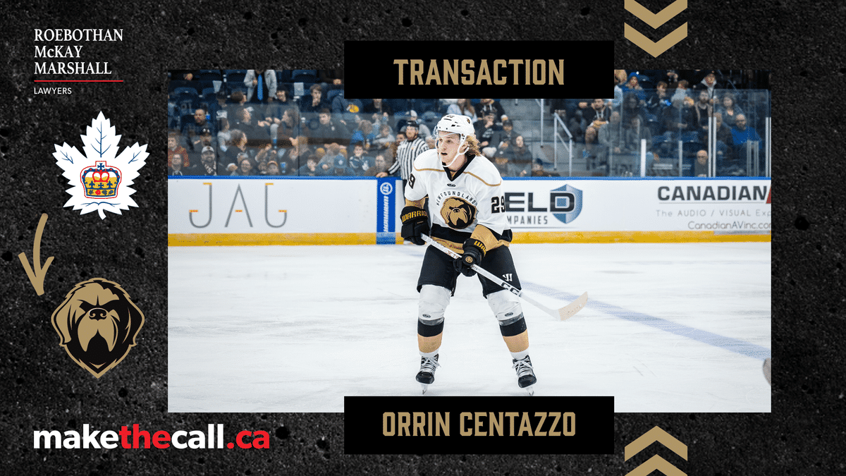 Orrin Centazzo Assigned To Growlers